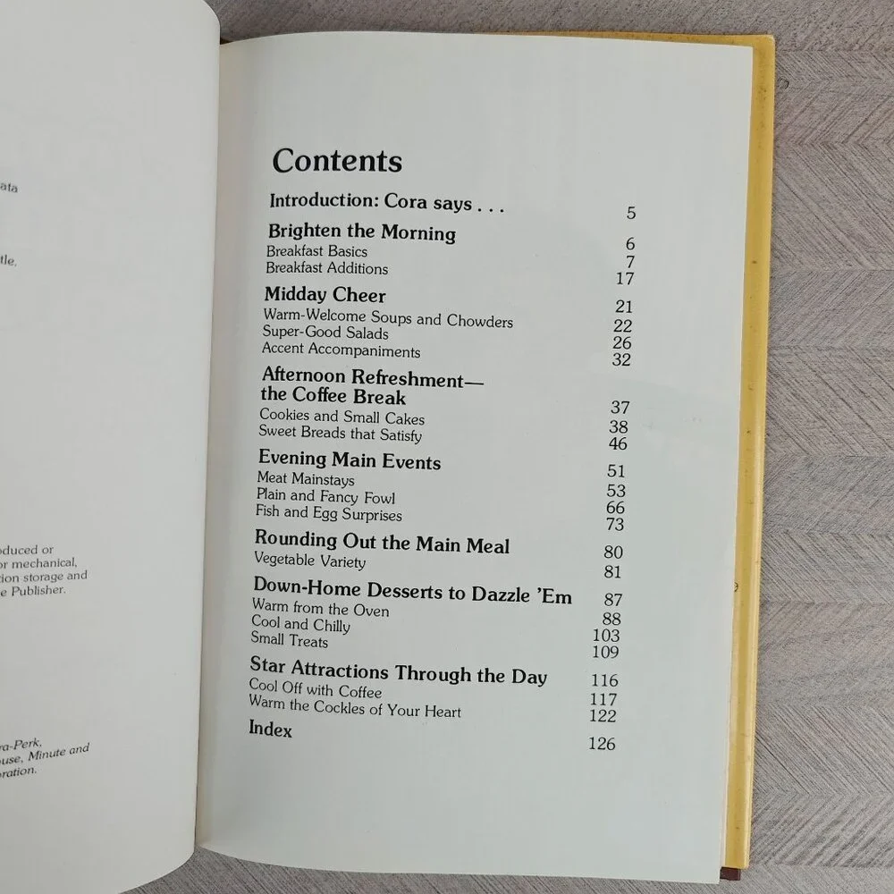 Cora's Country Cookbook Hardcover 1977 First Printing Local Ethnic Recipes